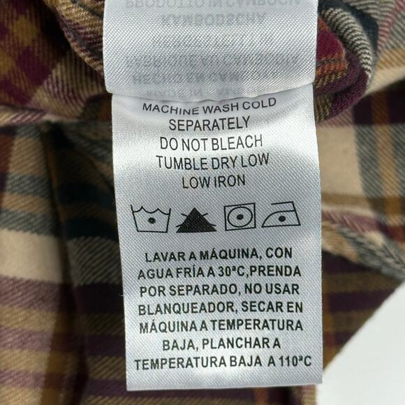 Legendary Whitetails Buck Camp Flannel Shirt Mens Small Plaid Hunting Homestead - Picture 9 of 10